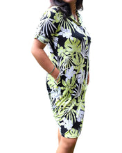Load image into Gallery viewer, Maya Tropical print Shirt dress