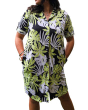 Load image into Gallery viewer, Maya Tropical print Shirt dress
