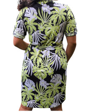Load image into Gallery viewer, Maya Tropical print Shirt dress
