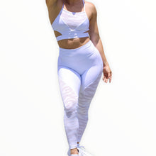 Load image into Gallery viewer, Ribbed high waist legging with mesh