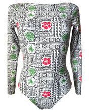 Load image into Gallery viewer, Kailani Tribal Hawaiian print reversible surf suit
