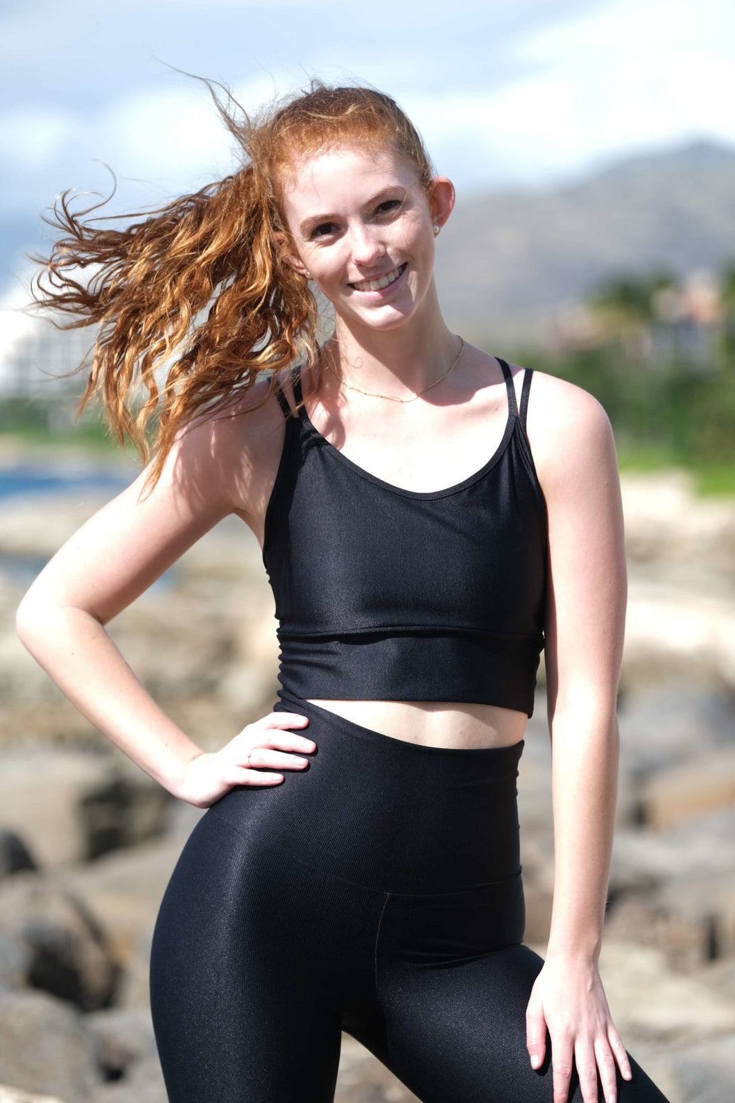 High waist black legging
