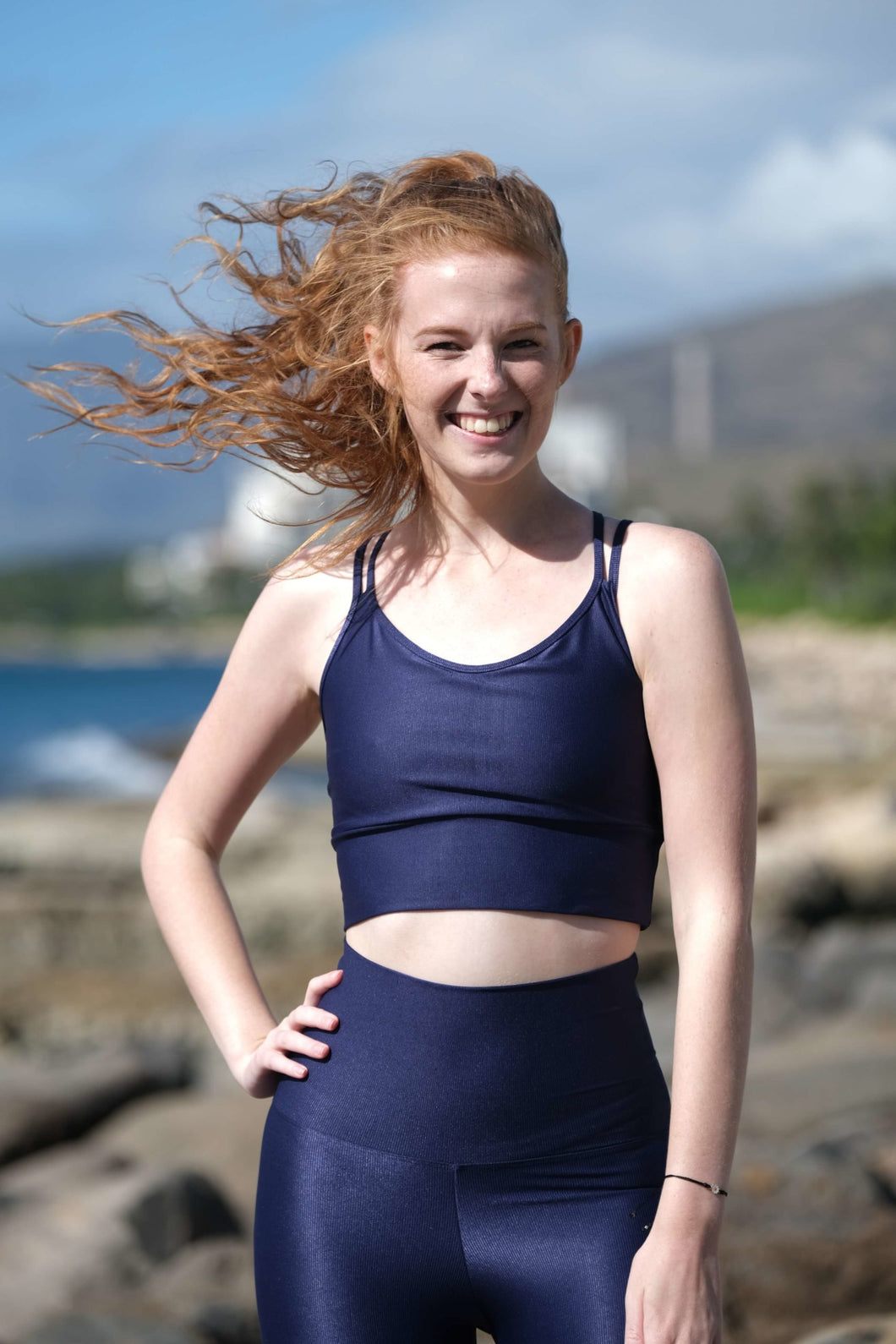 High waist legging (Royal blue)
