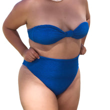 Load image into Gallery viewer, Monaco textured bandeau bikini top
