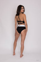 Load image into Gallery viewer, Haunani black one piece with white band
