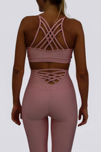 Load image into Gallery viewer, RIbbed high waist leggin in blush
