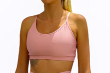 Load image into Gallery viewer, Ribbed sport top in blush
