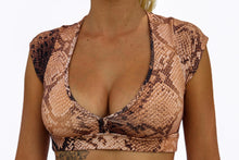 Load image into Gallery viewer, Nicole crop top snake
