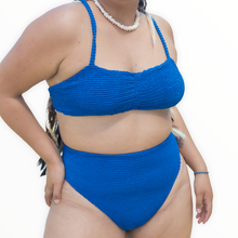 Load image into Gallery viewer, Monaco textured bikini top with ruche
