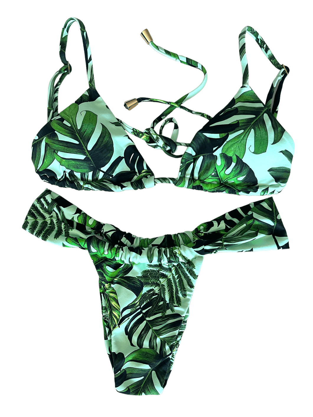 Botanical green bottom